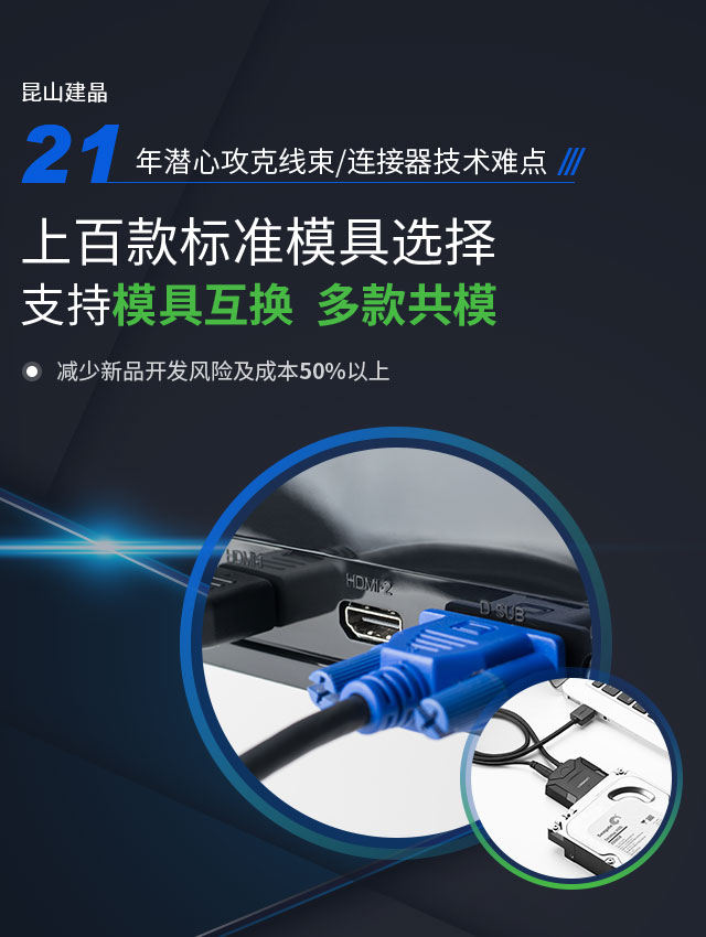 建晶21年线束/连接器研产经验